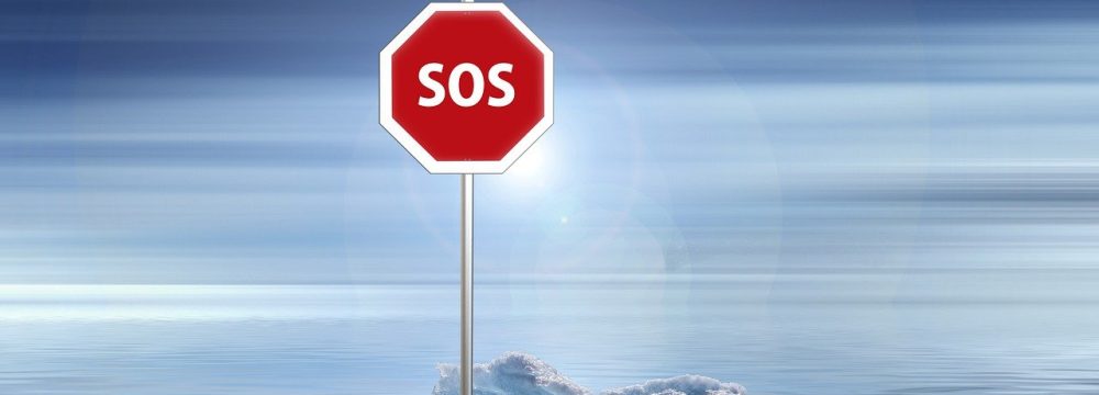 climate change sos sign
